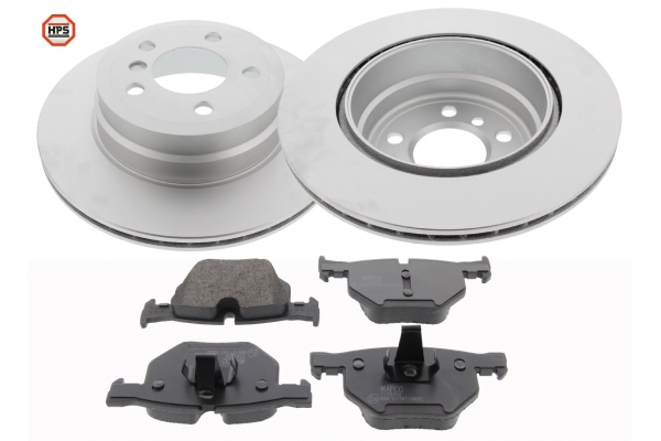 MAPCO Bremsesæt, skivebremser 47988hps bagaksel ventileret 320mm 20mm for BMW