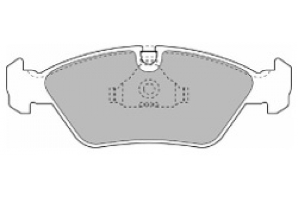 MAPCO Bremseklodser 6186 foraksel for BMW