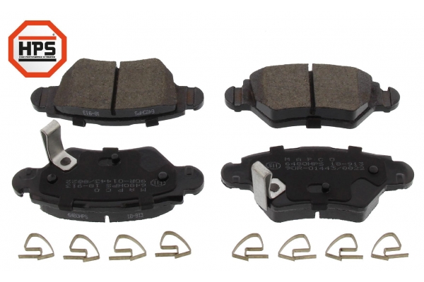 MAPCO Bremseklodser 6480hps bagaksel for VAUXHALL