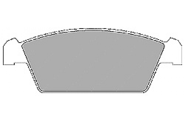 MAPCO Bremseklodser 6601 foraksel for DAEWOO SUZUKI