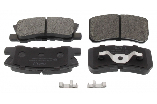 MAPCO Bremseklodser 6752 bagaksel for PEUGEOT CITROËN MITSUBISHI