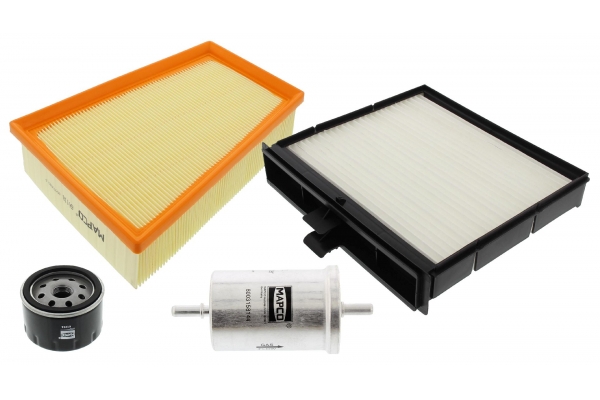 MAPCO Filter-sæt 68100 for LIGIER PEUGEOT CITROËN HOREX PIAGGIO OPEL FORD GENERAL MOTORS FIAT GMC LANCIA MITSUBISHI NISSAN DACIA RENAULT LADA JEEP SU