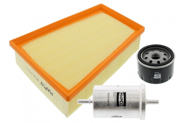 MAPCO Filter-sæt 681001 for LIGIER PEUGEOT CITROËN HOREX PIAGGIO OPEL FORD GENERAL MOTORS FIAT LANCIA GMC CHRYSLER DACIA MITSUBISHI NISSAN RENAULT JE