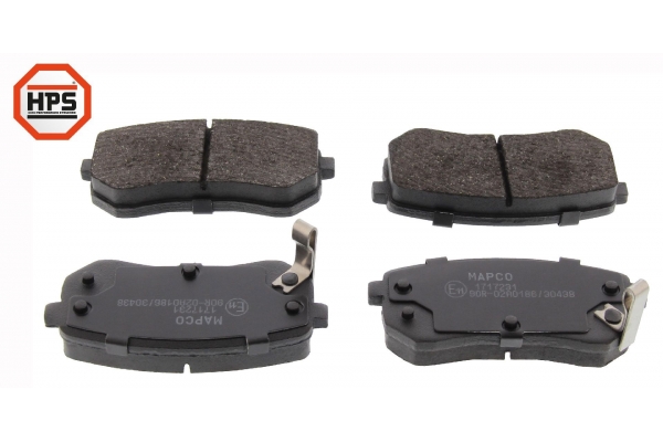 MAPCO Bremseklodser 6816hps bagaksel for HYUNDAI KIA