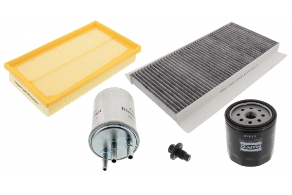 MAPCO Filter-sæt 68605 for FORD LAND ROVER VOLVO MAZDA KIA HYUNDAI FORD USA FIAT JAGUAR CITROËN