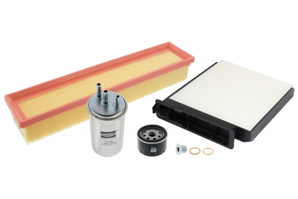 MAPCO Filter-sæt 68932 for LIGIER HOREX PIAGGIO VOLVO OPEL FORD GENERAL MOTORS GMC FIAT ALFA ROMEO VAUXHALL PEUGEOT CITROËN MITSUBISHI NISSAN DACIA R
