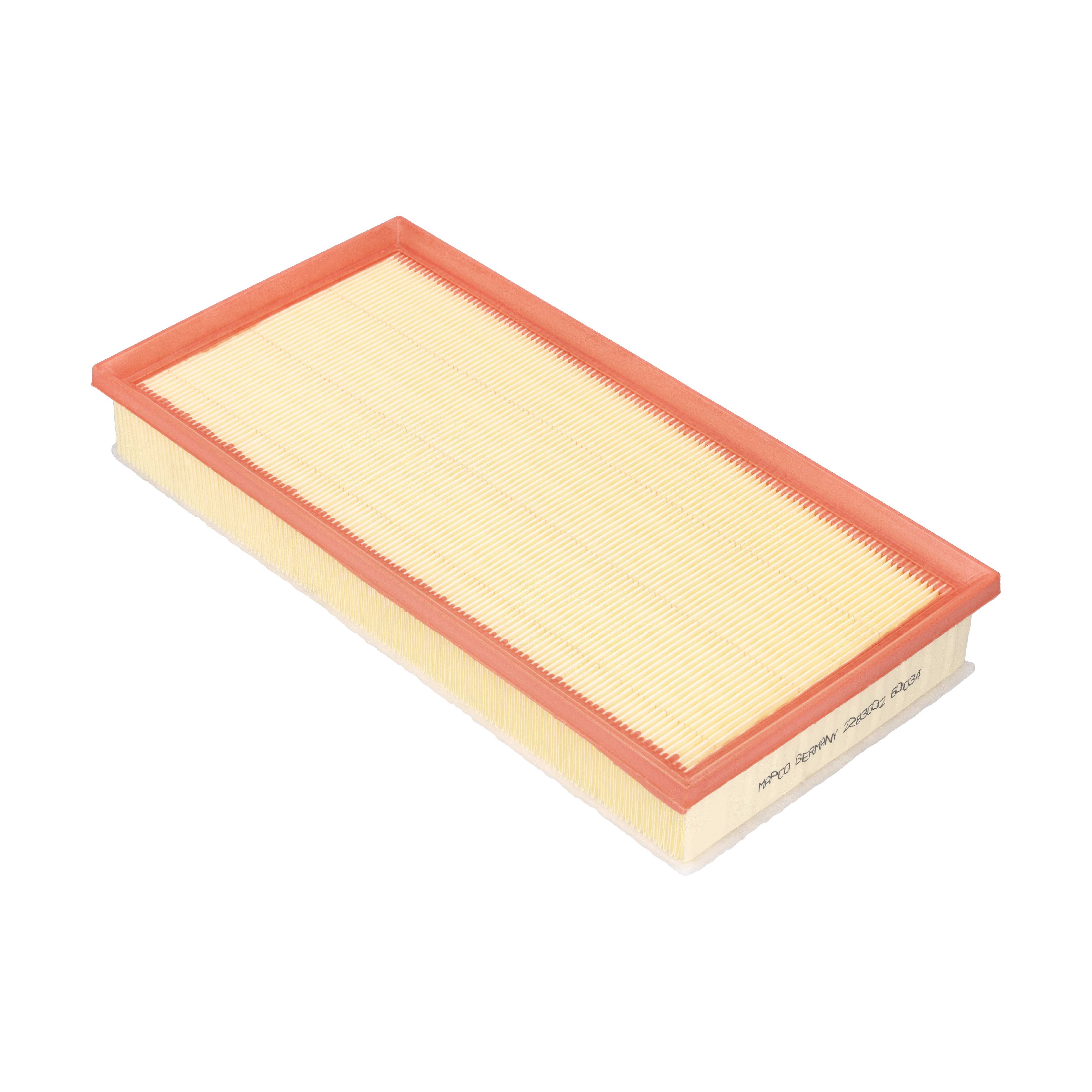MAPCO Luftfilter 60034 Filterindsats length_mm_203|Længde [mm]|364 width_mm_206|Bredde [mm]|185 height_mm_209|Højde [mm]|60 60mm for VAG