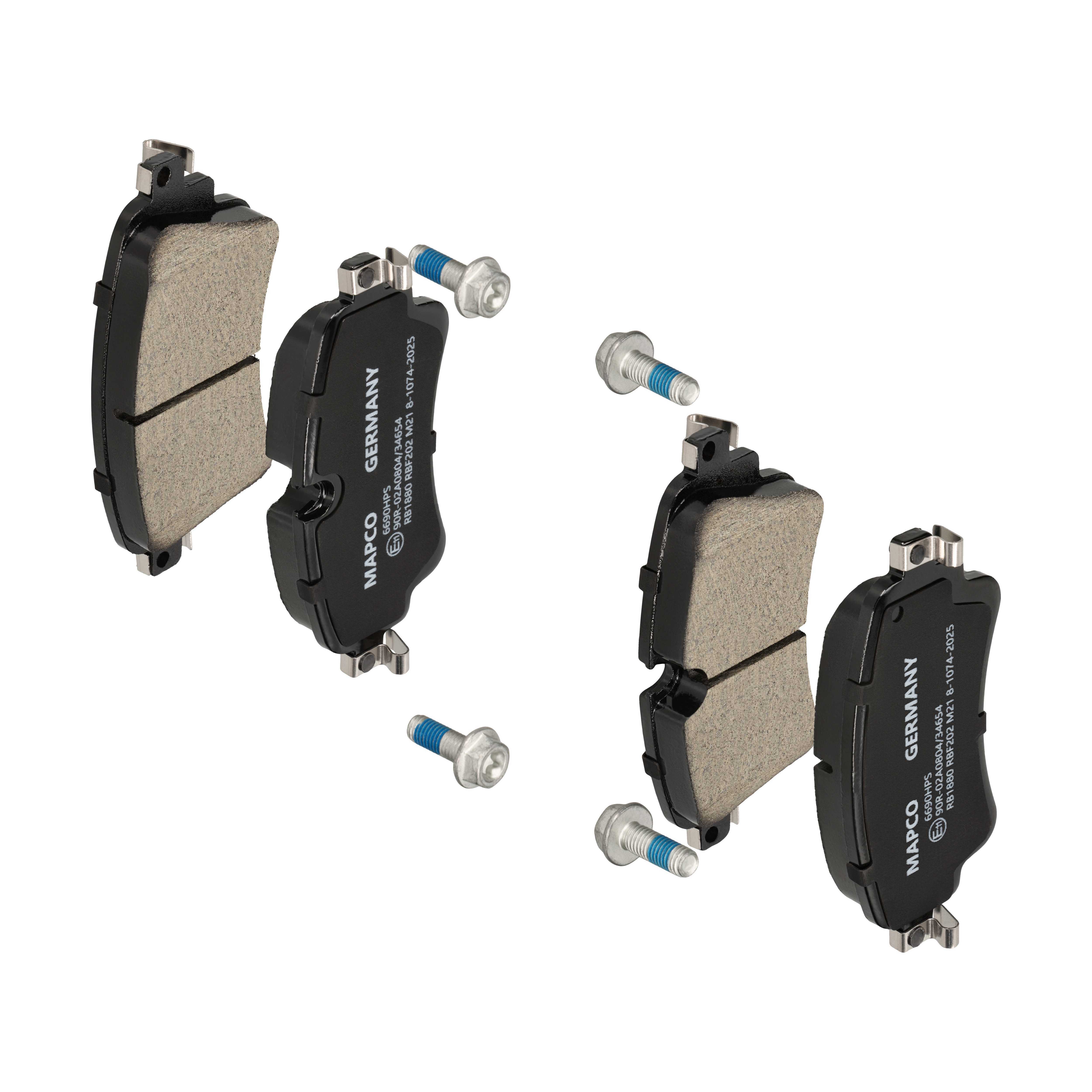 MAPCO Bremseklodser 6690hps bagaksel for VAG