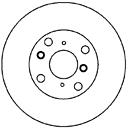 MAPCO Bremseskive 15621 foraksel ventileret 282mm 28mm for HONDA