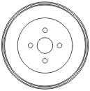 MAPCO Bremsetromle 35590 bagaksel for SUZUKI