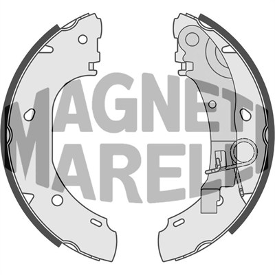 MAGNETI MARELLI Bremsebakke 360219192178 for FIAT PEUGEOT