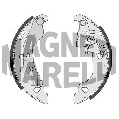 MAGNETI MARELLI Bremsebakke 360219192194 for FIAT
