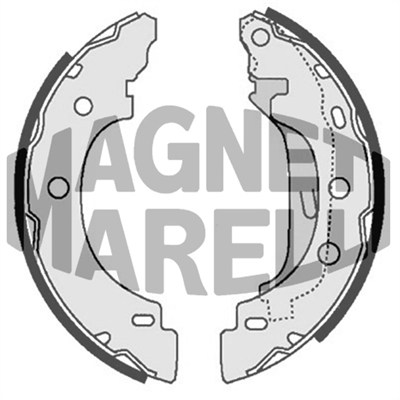 MAGNETI MARELLI Bremsebakke 360219192198 for NISSAN RENAULT