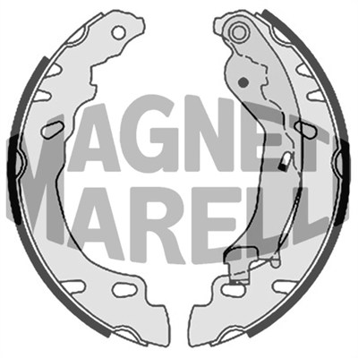 MAGNETI MARELLI Bremsebakke 360219196310 for FIAT