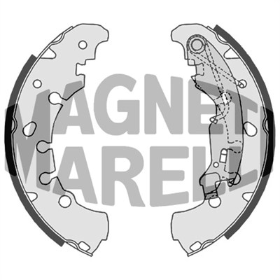 MAGNETI MARELLI Bremsebakke 360219196330 for FIAT