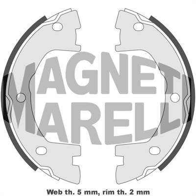 MAGNETI MARELLI Bremsebakke 360219198295 for IVECO