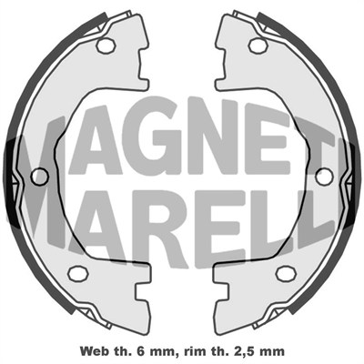 MAGNETI MARELLI Bremsebakke 360219198302 for IVECO