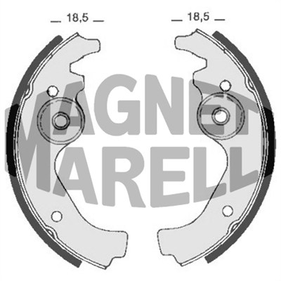 MAGNETI MARELLI Bremsebakke 360219198304 for FIAT FSO