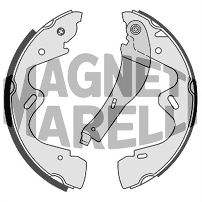 MAGNETI MARELLI Bremsebakke 360219198320 for NISSAN