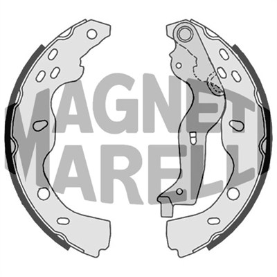 MAGNETI MARELLI Bremsebakke 360219198347 for FIAT SUZUKI