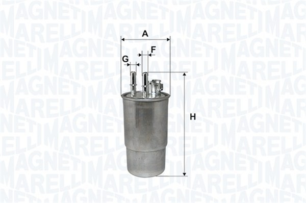 MAGNETI MARELLI Brændstof-filter 153071760252 med tilslutning til vandsensor internal_thread_mm_432|Indvendigt gevind [mm]|10 external_thread_mm_433|U
