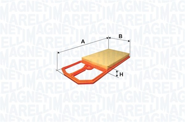 MAGNETI MARELLI Luftfilter 153071762495 Filterindsats width_2_mm_819|Bredde 2 [mm]|345 height_2_mm_340|Højde [mm]|32 62mm for ALFAROME/FIAT/LANCI OPE