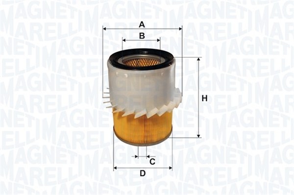 MAGNETI MARELLI Luftfilter 153071762513 Filterindsats diameter_1_mm_341|Diameter 1 [mm]|13 inner_diameter_mm_496|Indvendig diameter [mm]|86 outer_diam