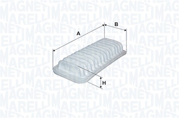 MAGNETI MARELLI Luftfilter 153071762530 Filterindsats 63mm for TOYOTA ROVER/AUSTIN