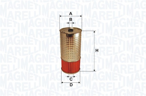 MAGNETI MARELLI Oliefilter 153071760682 Filterindsats inner_diameter_mm_496|Indvendig diameter [mm]|12 outer_diameter_mm_497|Yderdiameter [mm]|90 heig