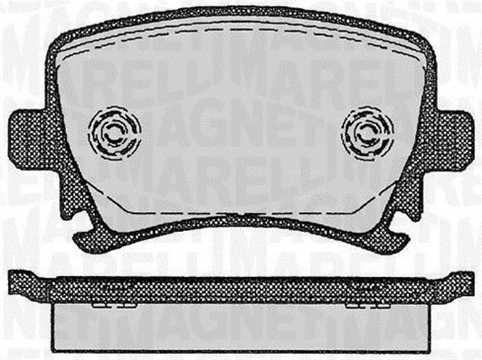 MAGNETI MARELLI Bremseklodser 363916060133 for VW
