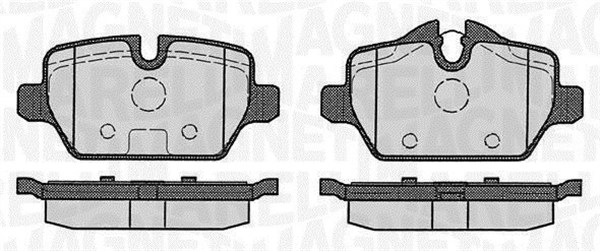 MAGNETI MARELLI Bremseklodser 363916060148 for BMW MINI