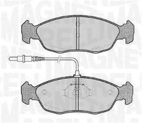 MAGNETI MARELLI Bremseklodser 363916060195 for PEUGEOT