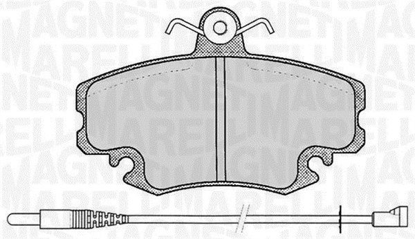 MAGNETI MARELLI Bremseklodser 363916060203 for RENAULT DACIA