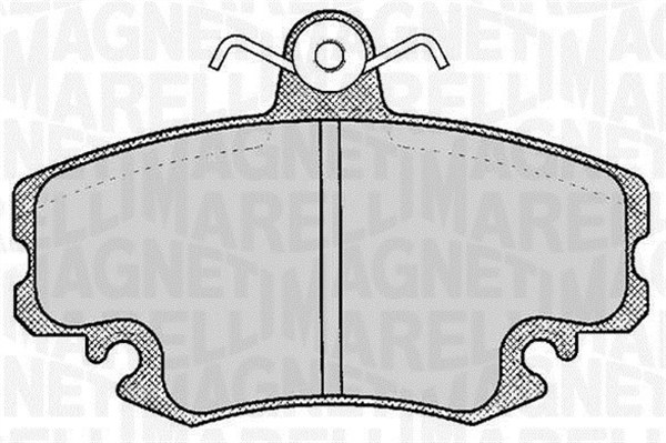 MAGNETI MARELLI Bremseklodser 363916060204 for PEUGEOT RENAULT