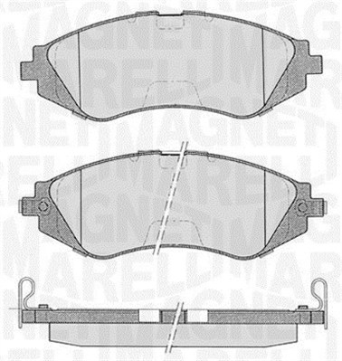 MAGNETI MARELLI Bremseklodser 363916060207 for BUICK (SGM) DAEWOO CHEVROLET SUZUKI