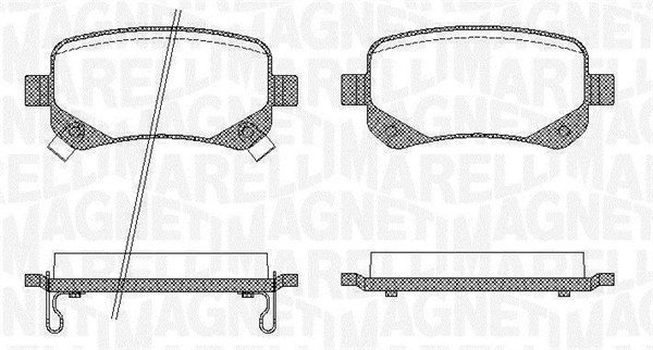 MAGNETI MARELLI Bremseklodser 363916060210 for DODGE FIAT AUDI CHRYSLER
