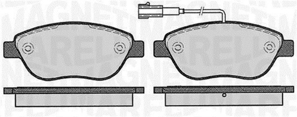 MAGNETI MARELLI Bremseklodser 363916060214 for PEUGEOT CITROËN OPEL FIAT LANCIA GENERAL MOTORS