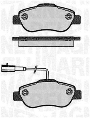 MAGNETI MARELLI Bremseklodser 363916060215 for FORD FIAT