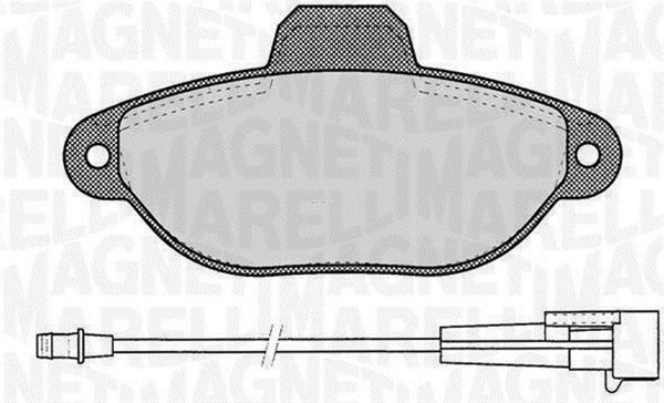 MAGNETI MARELLI Bremseklodser 363916060217 for FIAT