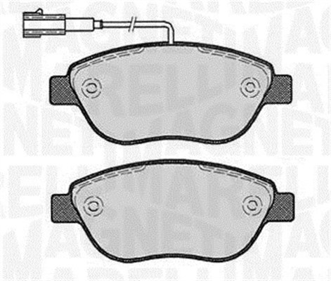 MAGNETI MARELLI Bremseklodser 363916060221 for OPEL FIAT ABARTH LANCIA