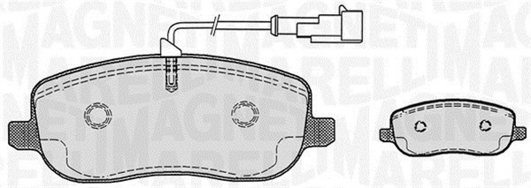 MAGNETI MARELLI Bremseklodser 363916060224 for FIAT