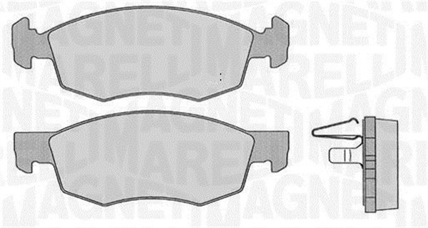 MAGNETI MARELLI Bremseklodser 363916060227 for FIAT