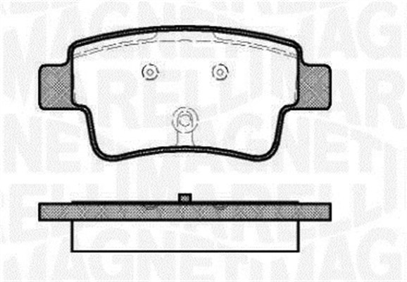 MAGNETI MARELLI Bremseklodser 363916060230 for OPEL FIAT ABARTH VAUXHALL CHEVROLET RENAULT