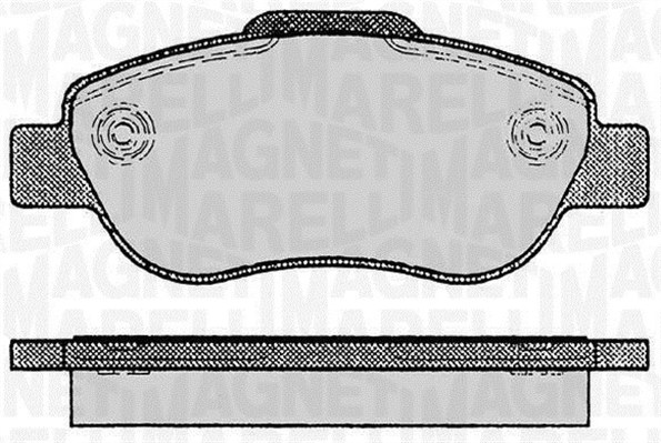 MAGNETI MARELLI Bremseklodser 363916060236 for FIAT
