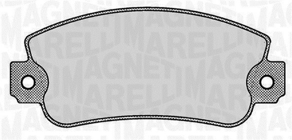 MAGNETI MARELLI Bremseklodser 363916060237 for FIAT LANCIA