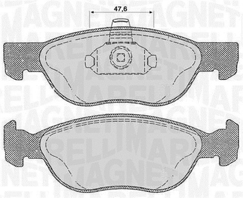 MAGNETI MARELLI Bremseklodser 363916060238 for LANCIA FIAT