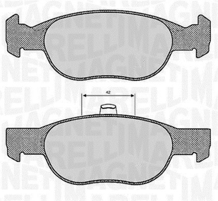 MAGNETI MARELLI Bremseklodser 363916060239 for FIAT