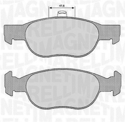 MAGNETI MARELLI Bremseklodser 363916060240 for ALFA ROMEO FIAT LANCIA