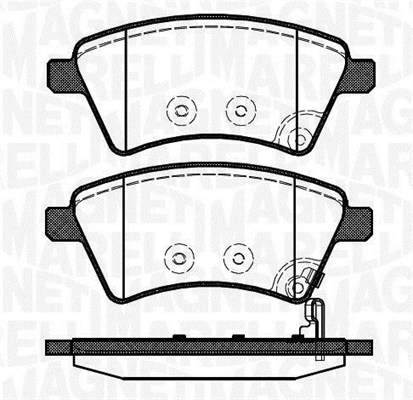 MAGNETI MARELLI Bremseklodser 363916060241 for FIAT SUZUKI