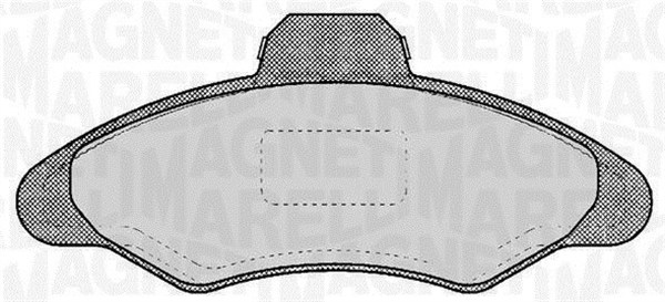 MAGNETI MARELLI Bremseklodser 363916060246 for FORD